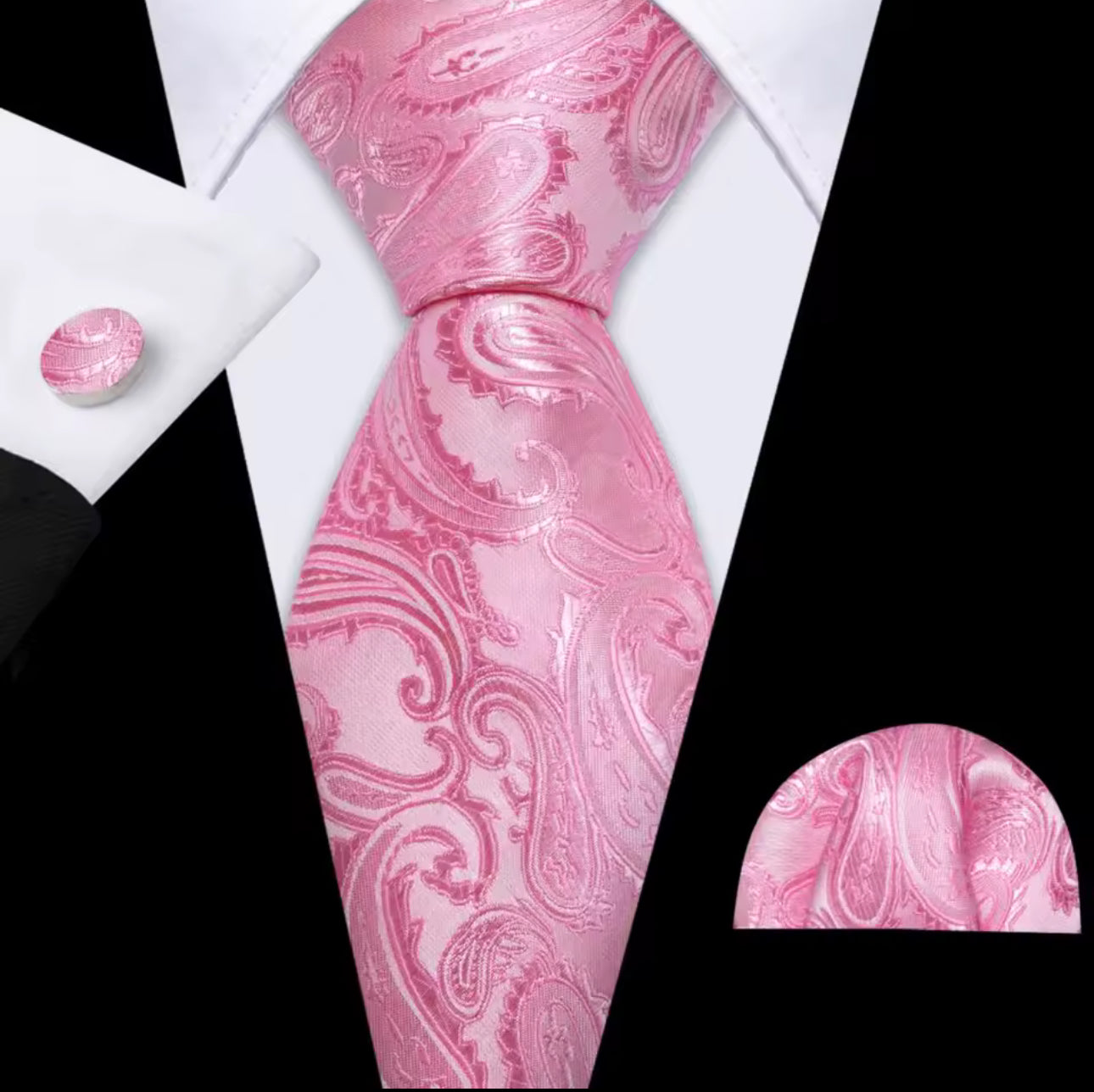 Pink Barry Wang Necktie Sets