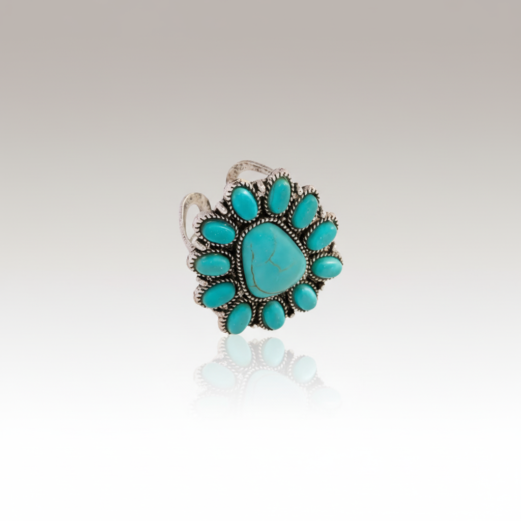 Triangular Turquoise Ring