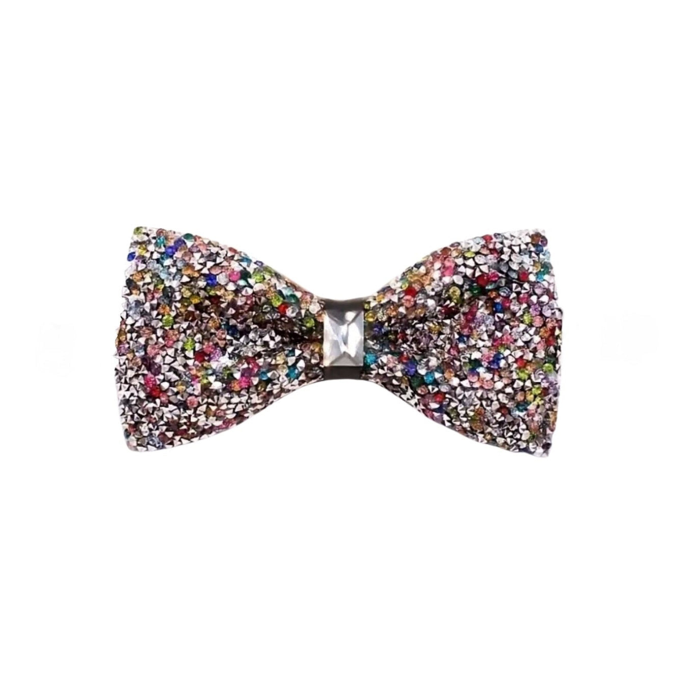 Multicolor Rhinestone Bow Tie